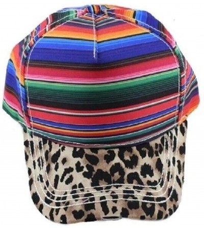 Baseball Caps Aztec Serape Baseball Cap Womens Ladies Hat - Leopard Cheetah - CE192AHUWUO $13.56