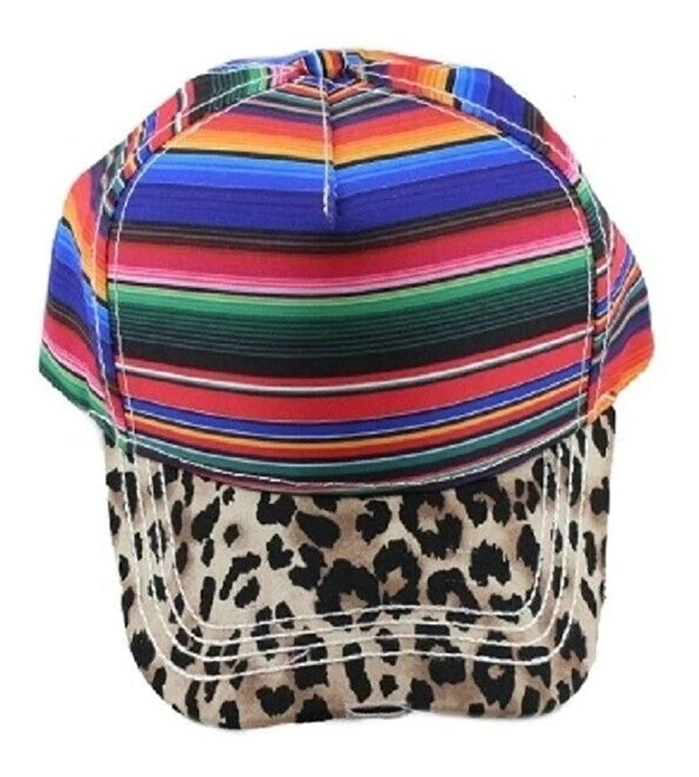 Baseball Caps Aztec Serape Baseball Cap Womens Ladies Hat - Leopard Cheetah - CE192AHUWUO $13.56