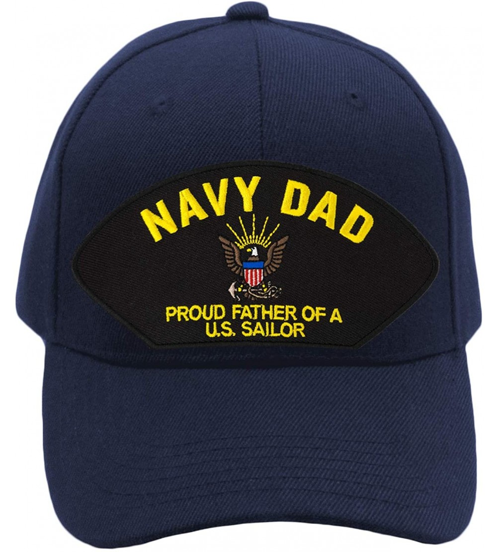 Baseball Caps Navy Dad - Proud Father of a US Sailor Hat/Ballcap Adjustable One Size Fits Most - CJ18KYZ5URT $26.11