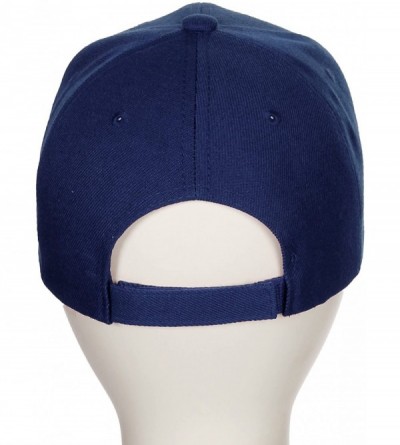 Baseball Caps Classic Baseball Hat Custom A to Z Initial Team Letter- Navy Cap White Black - Letter F - CR18IDTN97O $22.51