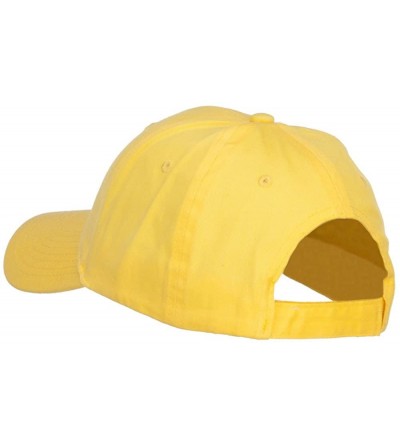 Baseball Caps NASA Insignia Embroidered Cotton Twill Cap - Yellow - CD12JGA6BWB $22.12