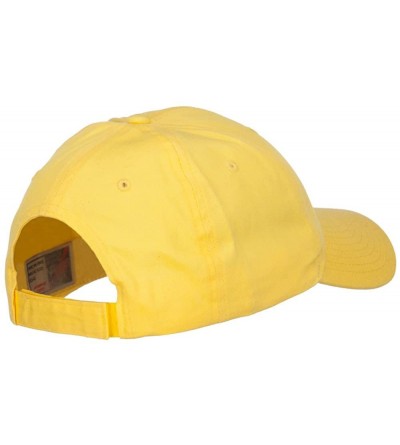 Baseball Caps NASA Insignia Embroidered Cotton Twill Cap - Yellow - CD12JGA6BWB $22.12