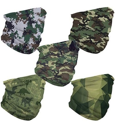 Balaclavas Protection Bandana Balaclava Headwear Fishing - Camo-5pcs - C01982526MG $32.01