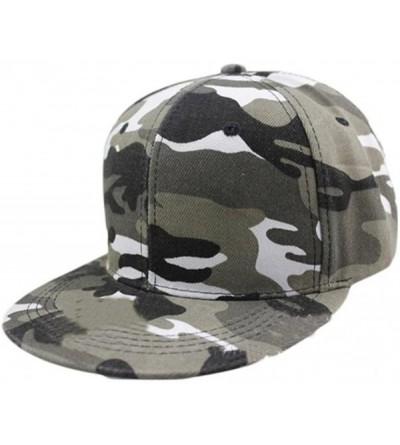 Baseball Caps Men Women Camouflage Baseball Cap Hip Hop Dance Hat Cap - Grey - CB12IFRTGUV $11.11