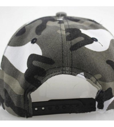 Baseball Caps Men Women Camouflage Baseball Cap Hip Hop Dance Hat Cap - Grey - CB12IFRTGUV $11.11