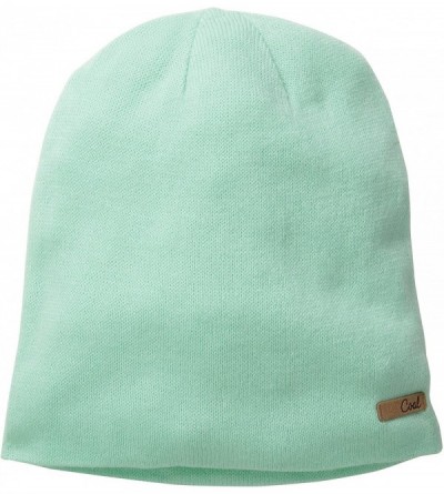 Skullies & Beanies Women's The Julietta Soft Fine-Knit Slouchy Beanie - Mint - CM11V8E9BS1 $19.20