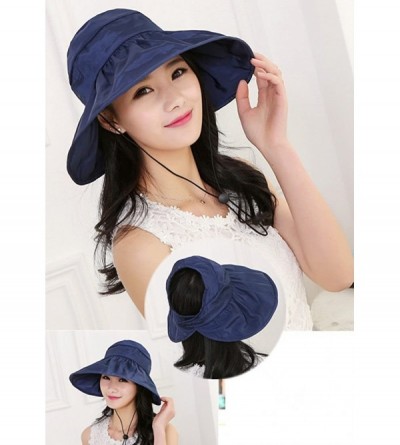 Sun Hats Summer Bill Flap Cap UPF 50+ Cotton Sun Hat Neck Cover Cord for Women - Beige - CM18DL5RTK4 $9.09