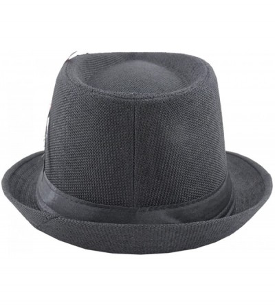 Fedoras Fedora Hat with Feathers Gatsby Holiday Octoberfast Bavarian Alpine Trlbe Dress Up Hats - Brown - CT12BWNOFZ1 $17.89
