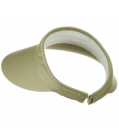 Visors Large Peak Twill Clip On-Khaki W36S41E - C611174WT9F $12.50