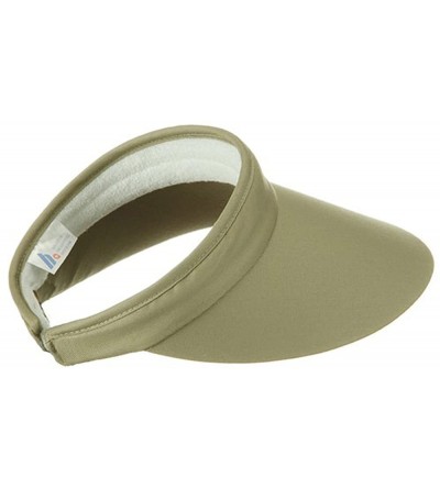 Visors Large Peak Twill Clip On-Khaki W36S41E - C611174WT9F $12.50