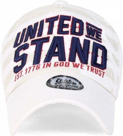 Baseball Caps USA America Flag 4th July Independence Day Trucker Hat Baseball Cap Dad Cap - White - C012MAZLZVV $13.36