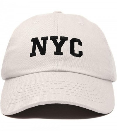 Baseball Caps NY Baseball Cap NY Hat New York City Cotton Twill Dad Hat - Beige - CX18C9K8X20 $17.90