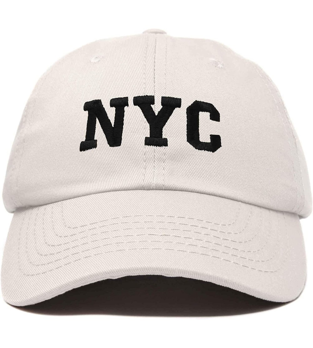 Baseball Caps NY Baseball Cap NY Hat New York City Cotton Twill Dad Hat - Beige - CX18C9K8X20 $7.26