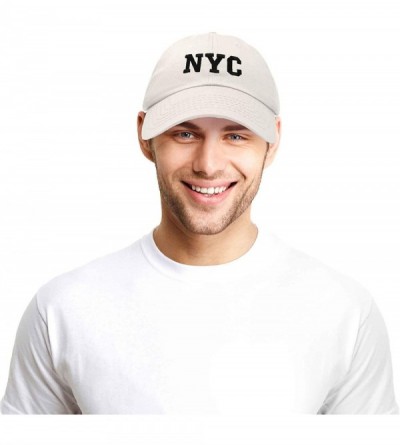 Baseball Caps NY Baseball Cap NY Hat New York City Cotton Twill Dad Hat - Beige - CX18C9K8X20 $7.26