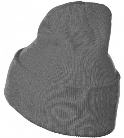 Skullies & Beanies Unisex Friends Not Food Beanie Hat Winter Warm Knit Skull Hat Cap - Deep Heather - CS18KS72CAD $27.73