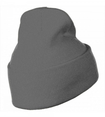 Skullies & Beanies Unisex Friends Not Food Beanie Hat Winter Warm Knit Skull Hat Cap - Deep Heather - CS18KS72CAD $27.73