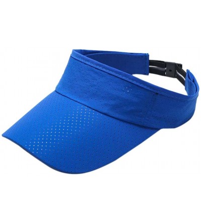 Visors Men's Quick Dry Sport Sun Visor Athletic Mesh Visor Cap Sun Protector with Adjustable Strap - Lighr Dark - CV18CSGSKUQ...
