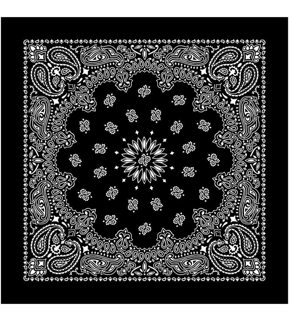 Headbands Single Side Print Mandala Bandana Square Handkerchief Girl Wrap - Mandala 13 - C118LQYOWDM $16.03