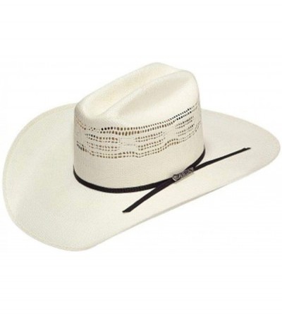 Cowboy Hats Men's Bangora Double S Straw Cowboy Hat - A73102 - CT11XEXG33P $83.69