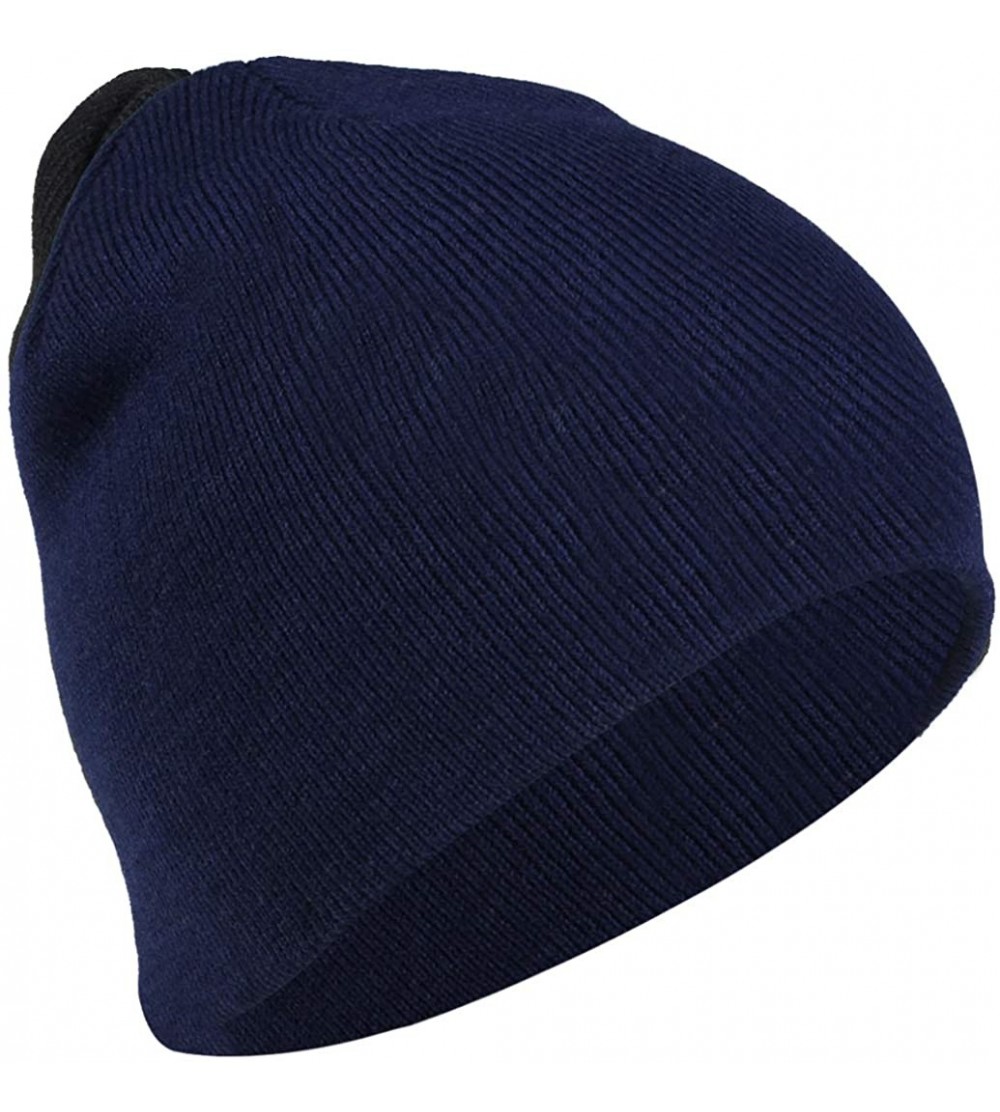 Skullies & Beanies Beanie Cap- Soft Stretch Acrylic Knit Winter Hats Warm Gifts for Men/Women/Kids - 1 Pack Midnight Navy - C...