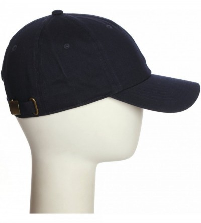 Baseball Caps Customized Letter Intial Baseball Hat A to Z Team Colors- Navy Cap Black White - Letter N - CQ18ET2W94L $10.30