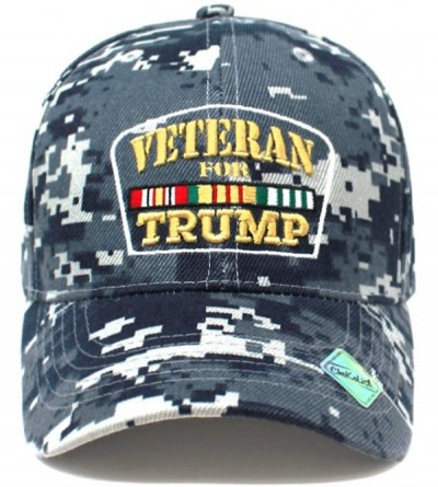 Baseball Caps Veterans for Trump Camoflauge Military Look Ball Cap Dad Hat Baseball Cap Hoop and Loop Closure PV101 - C018NLA...