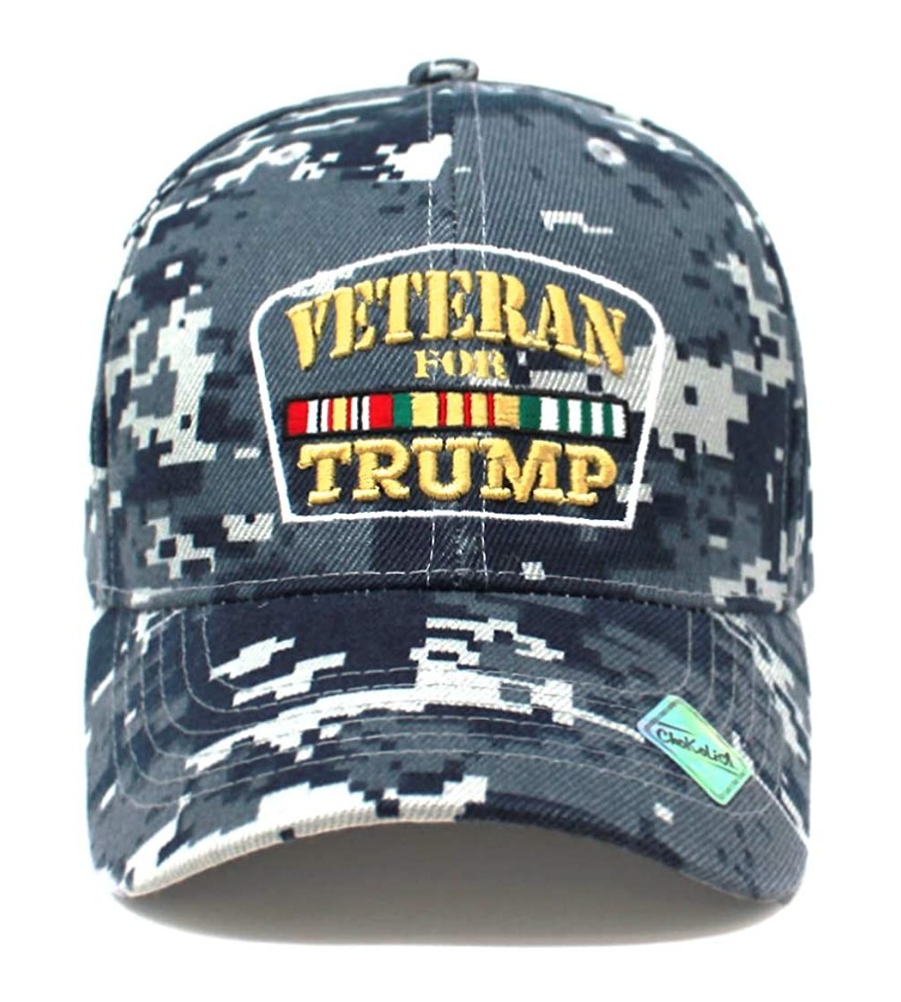 Baseball Caps Veterans for Trump Camoflauge Military Look Ball Cap Dad Hat Baseball Cap Hoop and Loop Closure PV101 - C018NLA...