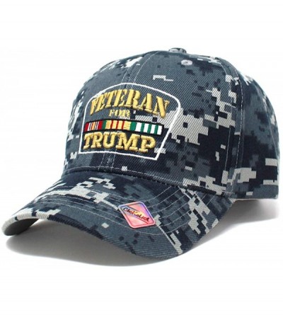 Baseball Caps Veterans for Trump Camoflauge Military Look Ball Cap Dad Hat Baseball Cap Hoop and Loop Closure PV101 - C018NLA...