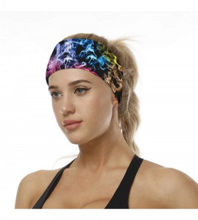 Headbands Women Floral Headbands Elastic Turban Head Wrap Hair Band Cute Fashion Hair Scarves for Sports Fashion Flag - CO198...