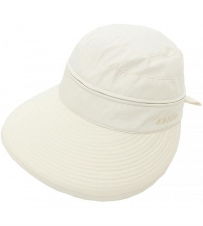 Bucket Hats Removable Crown Sun Hat - 2 in 1 Zipper UV Protection Visor Bill Cap for Hiking Safari Golf Gardening Fishing - C...