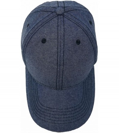 Baseball Caps 2 Packs Baseball Caps Blank Trucker Hats Summer Mesh Cap Flat Bill or Chambray Hats (2 for Price of 1) - C818DZ...