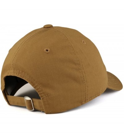 Baseball Caps Soft Crown Low Profile Tear Resistant Ripstop Cotton Baseball Cap - Coyote - CG1864WNXCH $17.86