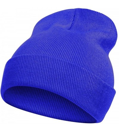 Skullies & Beanies Solid Color Long Beanie - Royal Blue - C6112V07CYL $18.86