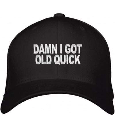 Baseball Caps Quick Hat - Adjustable Great Gift for Mom Dad Grandma Grandpa Humor Funny Black - CH18CKO2YLH $45.94
