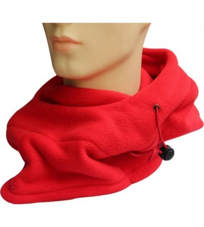 Balaclavas Winter Snowboard Face Hat Fleece Hood Ski Mask Wool Beret Balaclava - Red - CJ11RLDKB0Z $15.05