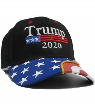 Baseball Caps Trump 2020 Black Cap US Flag Keep America Great hat President - CO18GZQ9TZO $28.01