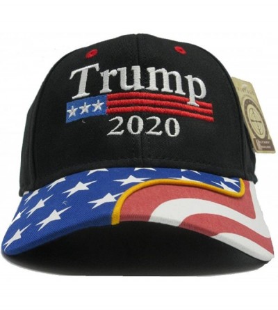 Baseball Caps Trump 2020 Black Cap US Flag Keep America Great hat President - CO18GZQ9TZO $23.55