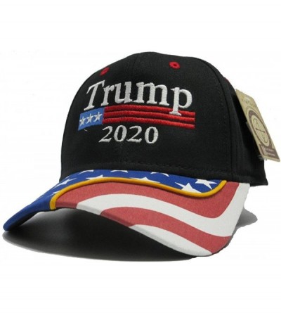 Baseball Caps Trump 2020 Black Cap US Flag Keep America Great hat President - CO18GZQ9TZO $14.32