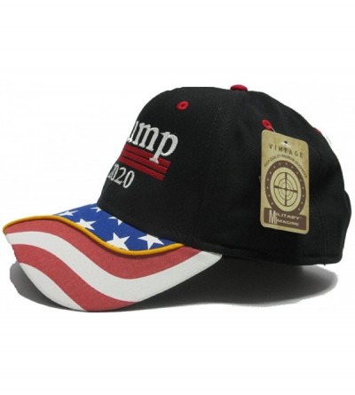 Baseball Caps Trump 2020 Black Cap US Flag Keep America Great hat President - CO18GZQ9TZO $23.55