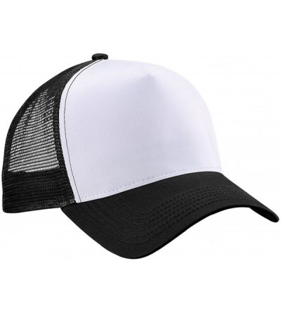 Skullies & Beanies Snapback Trucker - Black/ White - CN11JK8GSZB $10.19