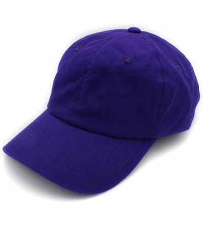 Baseball Caps Baseball Cap Men Women-Cotton Dad Hat Plain - Purple - C612MAHRAR6 $10.87