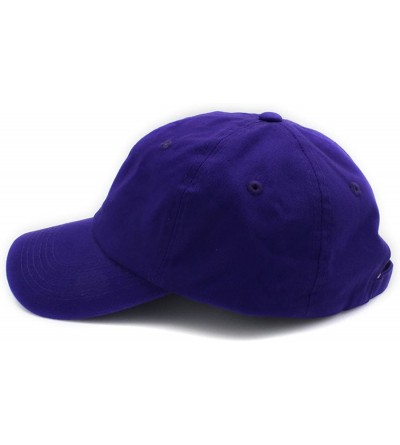 Baseball Caps Baseball Cap Men Women-Cotton Dad Hat Plain - Purple - C612MAHRAR6 $10.87