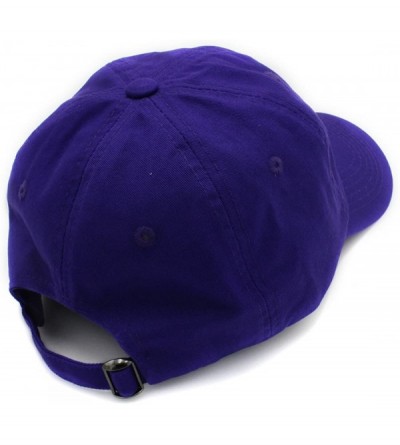 Baseball Caps Baseball Cap Men Women-Cotton Dad Hat Plain - Purple - C612MAHRAR6 $10.87