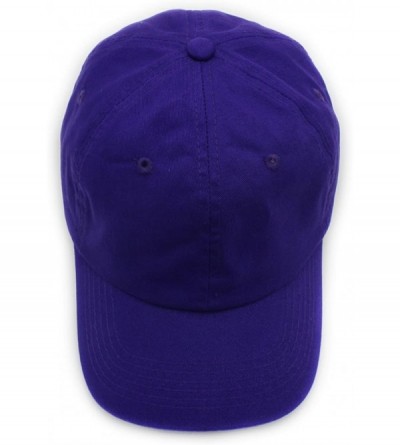 Baseball Caps Baseball Cap Men Women-Cotton Dad Hat Plain - Purple - C612MAHRAR6 $10.87