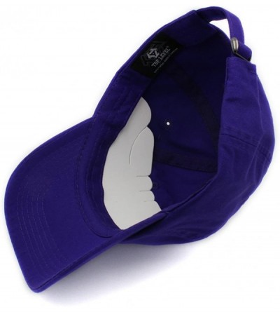 Baseball Caps Baseball Cap Men Women-Cotton Dad Hat Plain - Purple - C612MAHRAR6 $10.87