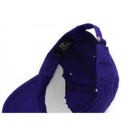 Baseball Caps Baseball Cap Men Women-Cotton Dad Hat Plain - Purple - C612MAHRAR6 $10.87