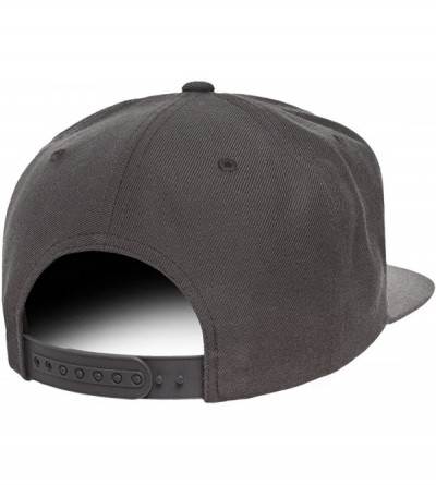 Baseball Caps Custom Hat. 6089 Snapback. Embroidered. Place Your Own Text - Dark Grey - CN188ZEG3A7 $26.62