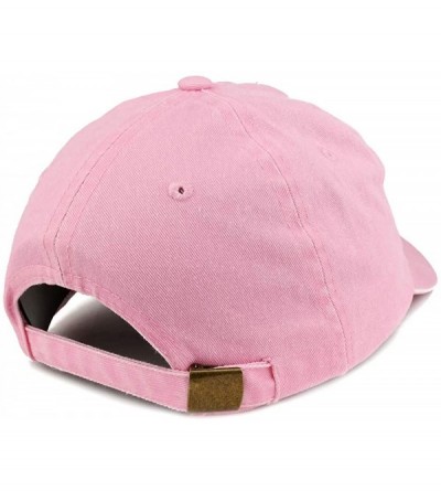 Baseball Caps Established 1958 Embroidered 62nd Birthday Gift Pigment Dyed Washed Cotton Cap - Pink - C1180NH6SGL $17.97