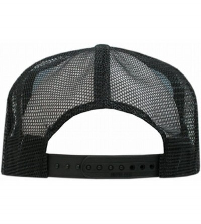 Baseball Caps 6 Panel Mesh Trucker Style Baseball Cap - Black - CL110QTBVK5 $12.08