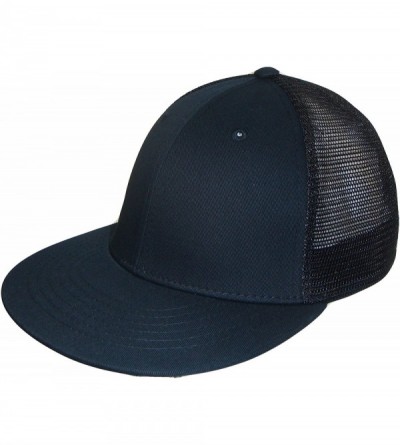 Baseball Caps 6 Panel Mesh Trucker Style Baseball Cap - Black - CL110QTBVK5 $12.08